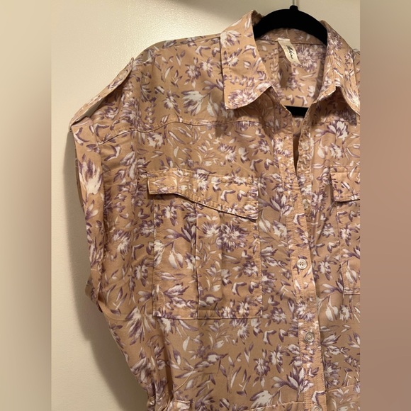 Mahina pink/lavender/white Tie Up Romper - Picture 3 of 5